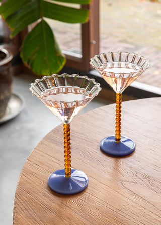&Klevering Amber Perle Coupe Set of 2 - La Gent Thoughtful Gifts