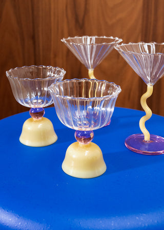 &Klevering Caramel Tulip Glass Set of 2 - La Gent Thoughtful Gifts