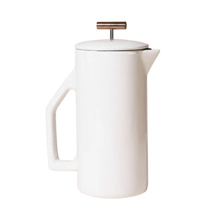 YIELD Cream Ceramic French Press - La Gent Thoughtful Gifts