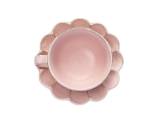 Kaneko Kohyo Peach Pink Rinka Soup Cup & Saucer Set - La Gent Thoughtful Gifts
