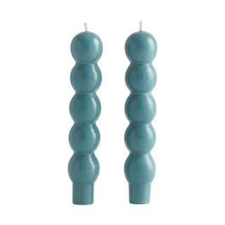 Maison Balzac Teal Volute Candle Set of 2 - La Gent Thoughtful Gifts