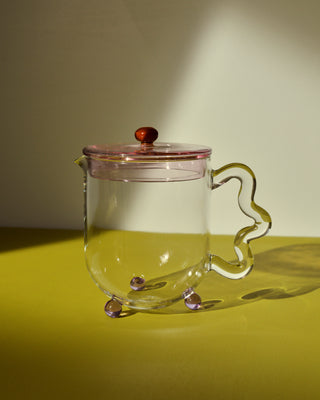 Sophie Lou Jacobsen Bloom Multi-Colour Glass Teapot - La Gent Thoughtful Gifts