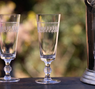 The Vintage List Ovals Crystal Champagne Flutes Set of 4 - La Gent Thoughtful Gifts