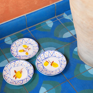 &Klevering Lemon Moroccan Plates Set of 4