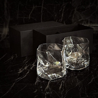 Kimura Glass Crumple Tumbler Set of 2 - Gift Box