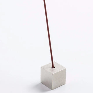 Hakuhodo Silver Cube Incense Holder