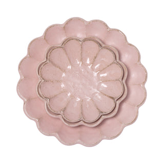 Kaneko Kohyo Peach Pink Rinka Porcelain Plate - La Gent Thoughtful Gifts