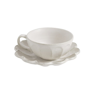 Kaneko Kohyo White Rinka Soup Cup & Saucer Set - La Gent Thoughtful Gifts