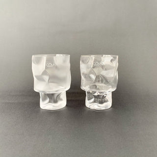 Kimura Glass Clear Crumple Wine Glass - La Gent Thoughtful Gifts