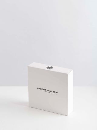 Maison Balzac Amber, Pink & Clear Margot Vase Trio - La Gent Thoughtful Gifts