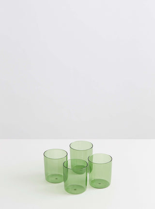 Maison Balzac Medium Green Tumbler Set of 4 - La Gent Thoughtful Gifts