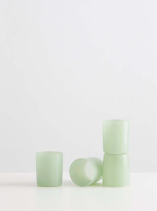 Maison Balzac Medium Opaque Mint Green Tumbler Set of 4 - La Gent Thoughtful Gifts
