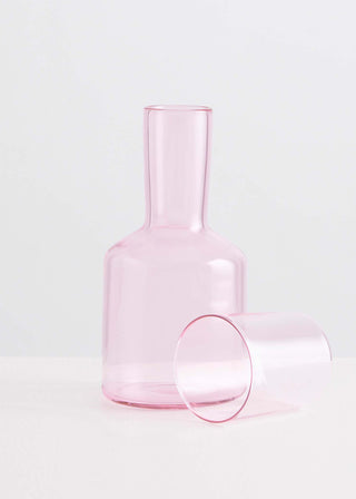 Maison Balzac Pink Carafe & Glass - La Gent Thoughtful Gifts