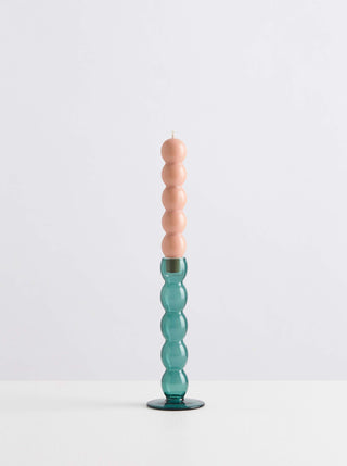 Maison Balzac Teal Volute Candle Holder - La Gent Thoughtful Gifts