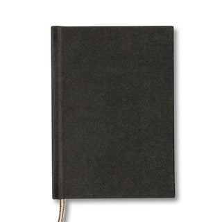 Matere A5 Charcoal Leather Layflat Hardcover Notebook - La Gent Thoughtful Gifts