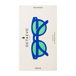 Octaevo Stationery Blue Riviera Bookmark - La Gent Thoughtful Gifts