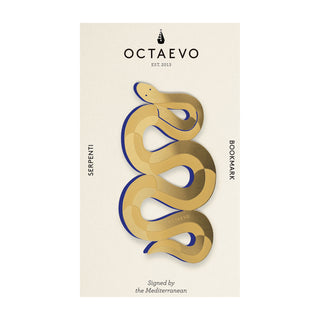 Octaevo Stationery Brass Serpenti Bookmark - La Gent Thoughtful Gifts