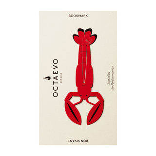 Octaevo Stationery Red Bon Vivant Bookmark - La Gent Thoughtful Gifts