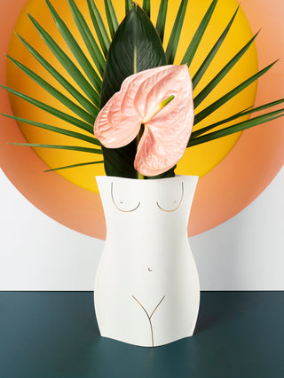Octaevo Ivory Venus Paper Vase - La Gent Thoughtful Gifts