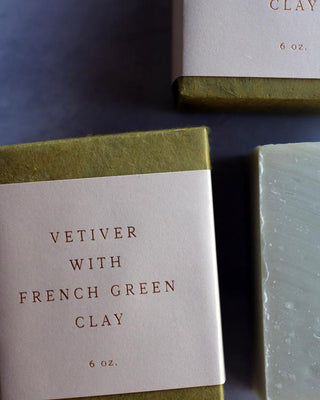SAIPUA Vetiver with French Green Clay Soap Bar - La Gent Thoughtful Gifts