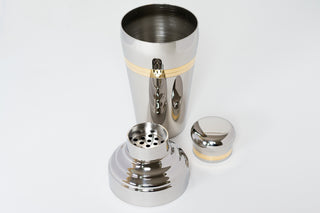 Sekura Stainless Steel & Gold Baron Cocktail Shaker - La Gent Thoughtful Gifts