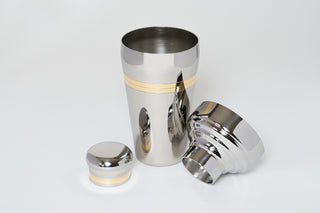 Sekura Stainless Steel & Gold Baron Cocktail Shaker - La Gent Thoughtful Gifts