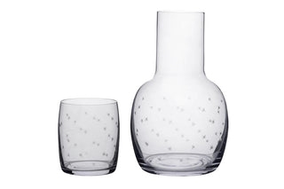 The Vintage List Stars Crystal Carafe & Glass - La Gent Thoughtful Gifts