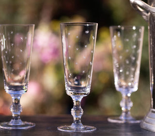 The Vintage List Stars Crystal Champagne Flutes Set of 4 - La Gent Thoughtful Gifts