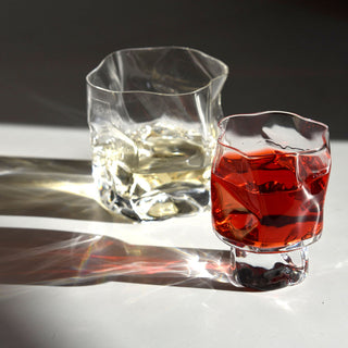 Kimura Glass Clear Crumple Wine Glass Gift Set Small